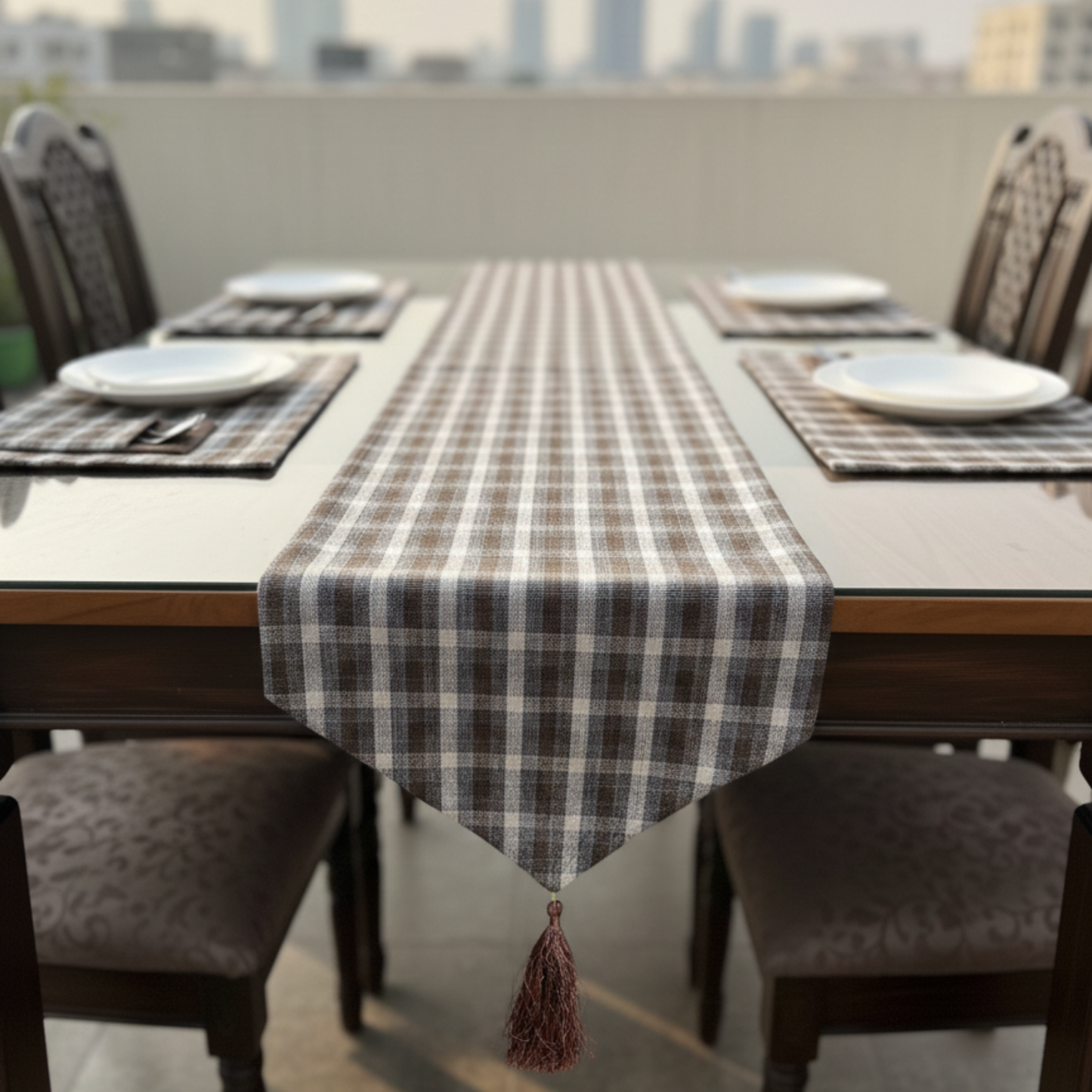 Timeless Check Table Set