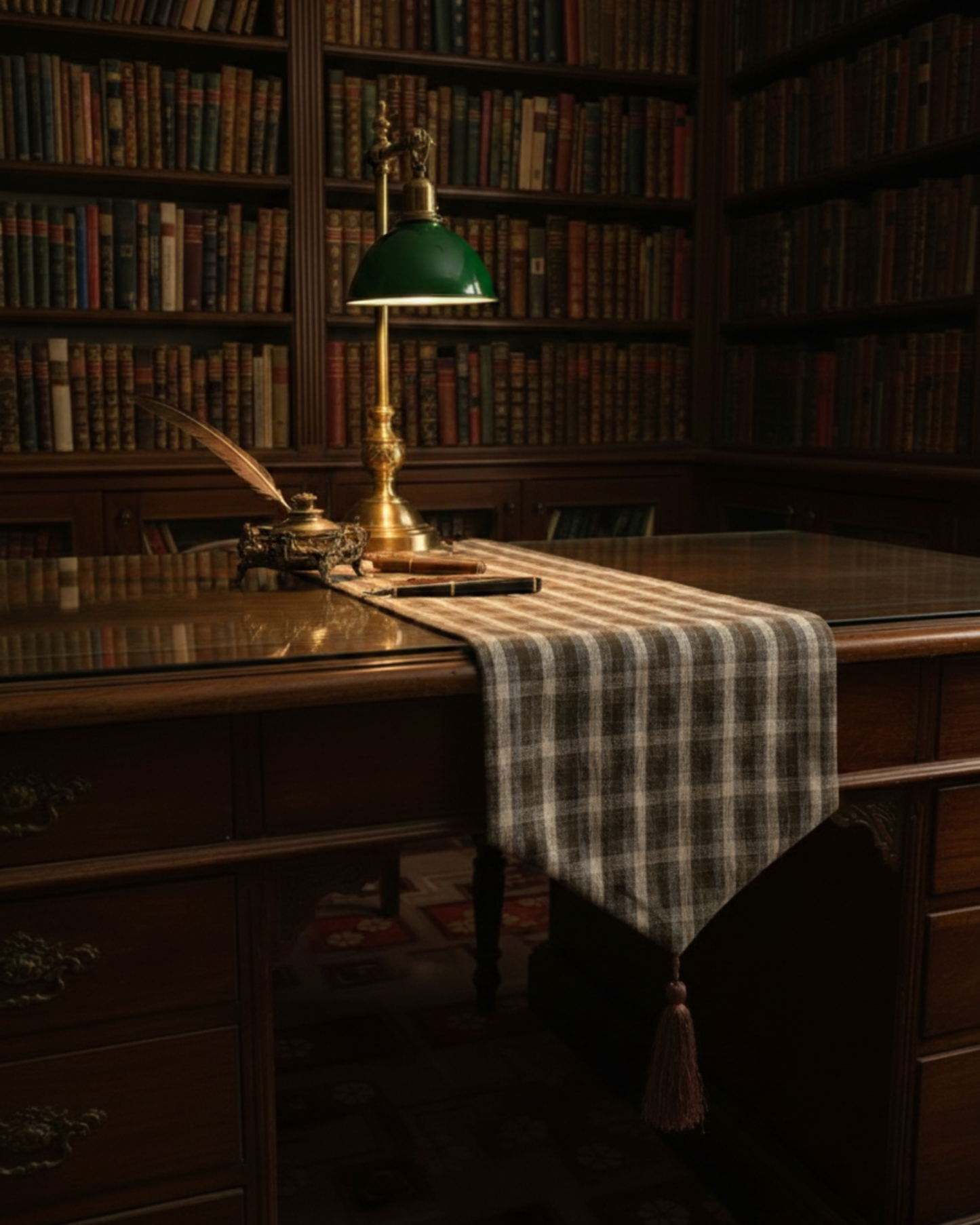 Timeless Check Dining Table Runner
